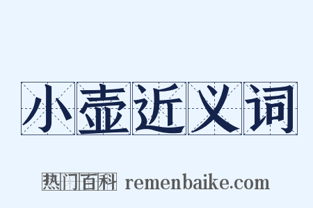 小壶近义词是什么意思的图片